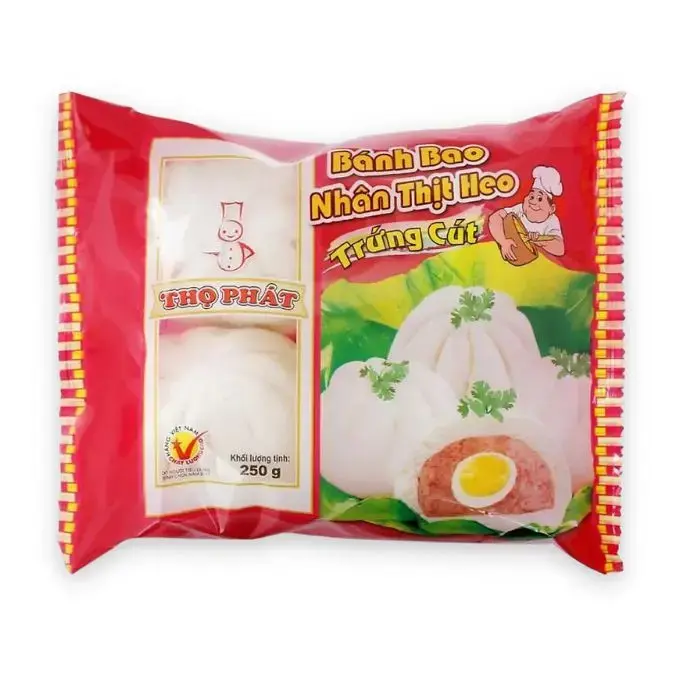 Thọ Phát Bánh Bao Thịt Trứng Cút Đông Lạnh 250g (GÓI)